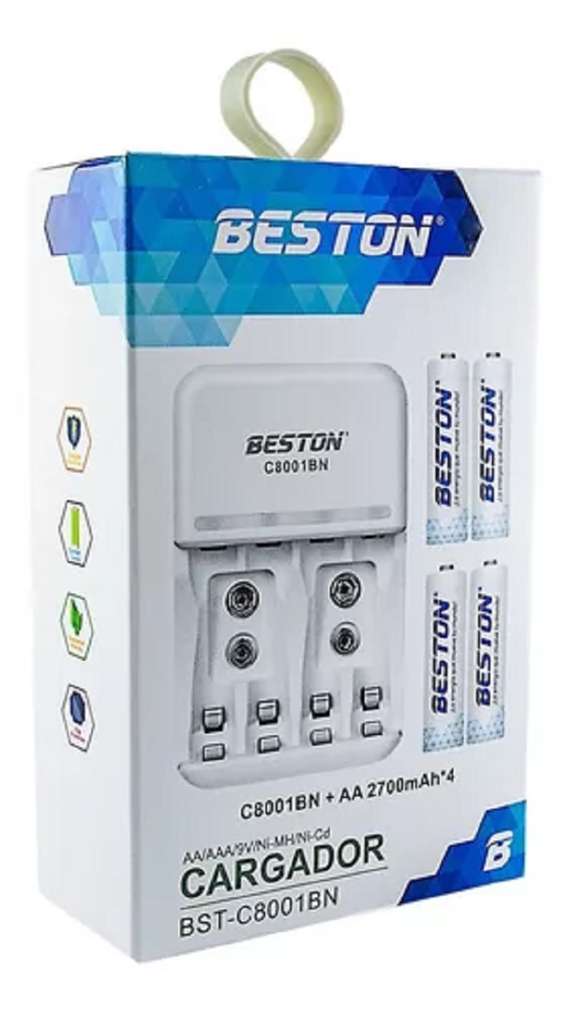 Cargador 2700 Mah + 4 Baterías